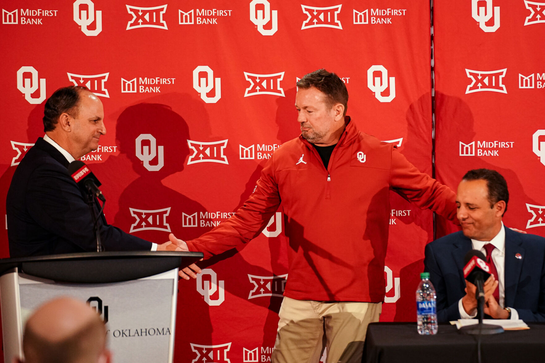 Joe Castiglione and Bob Stoops